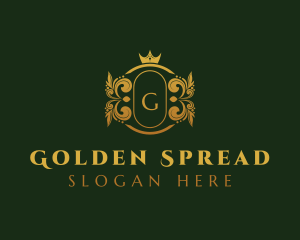 Golden Royal Crown logo design