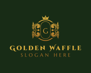 Golden Royal Crown logo design