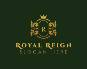 Golden Royal Crown logo design