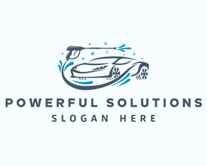 Pressure Washer Vehicle Wash logo design