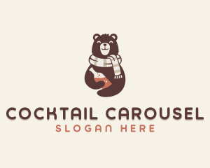 Bear Liquor Scarf logo