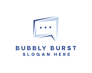 Speech Bubble Chat logo design