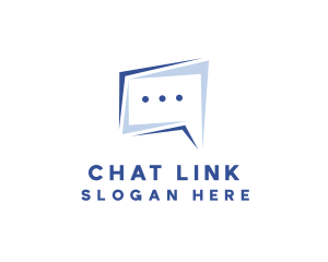 Speech Bubble Chat logo design