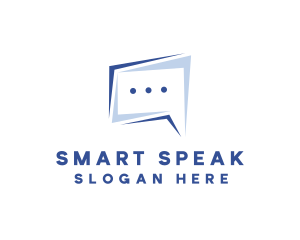 Speech Bubble Chat logo design