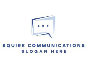 Speech Bubble Chat logo design