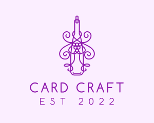 Purple Wine Grape Bottle logo design