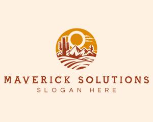 Desert Sand Sunset logo design