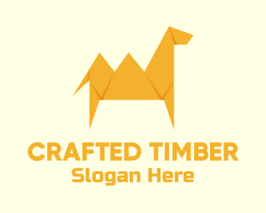 Yellow Camel Origami logo design