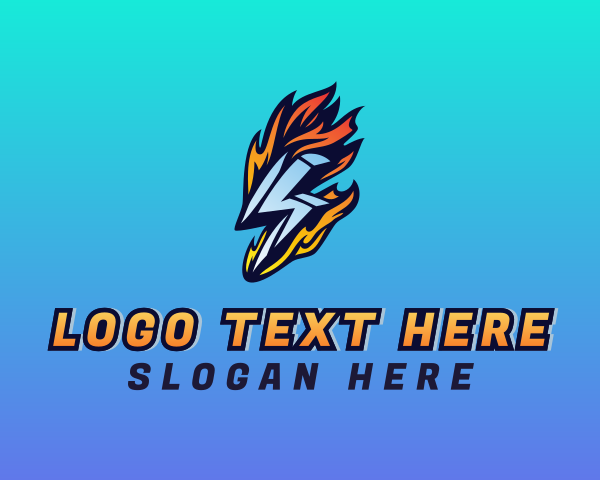 Lightning Bolt logo example 3