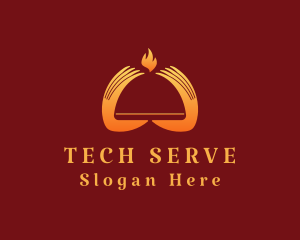 Hot Gourmet Server logo design