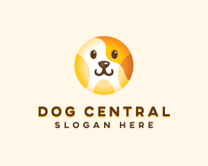 Cute Dog Veterinary logo design