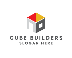 Architectural House Cube logo design