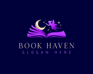 Book Fairy Night logo design