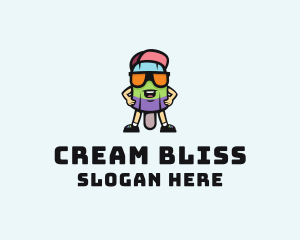 Cool Popsicle Dessert logo design