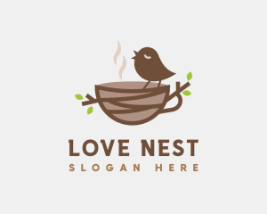 Bird Nest Cafe logo design