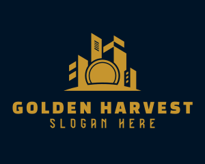 Golden Building Realtor logo design