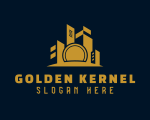 Golden Building Realtor logo design