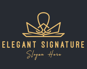 Elegant Jewelry Crown logo design