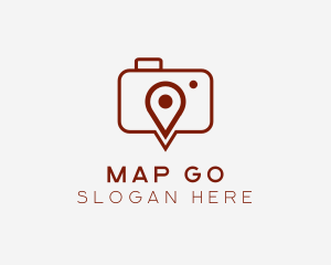 Camera GPS Location Pin logo