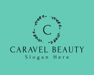 Floral Wreath Beauty logo design