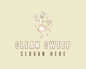 Plunger Janitorial Cleaning logo design