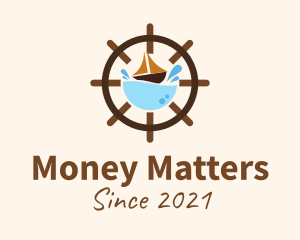 Marine Sailing Wheel logo