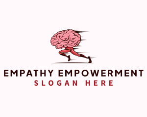 Running Brain Exercise logo design