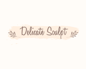 Organic Beauty Script  logo design