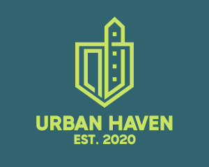 Urban Green Construction  logo design