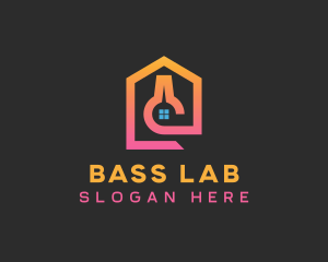 Pink Lab House logo design