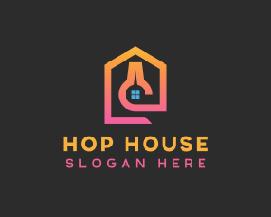 Pink Lab House logo design