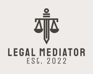 Sword Scale Law Firm  logo design