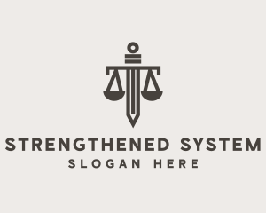 Sword Scale Law Firm  logo design