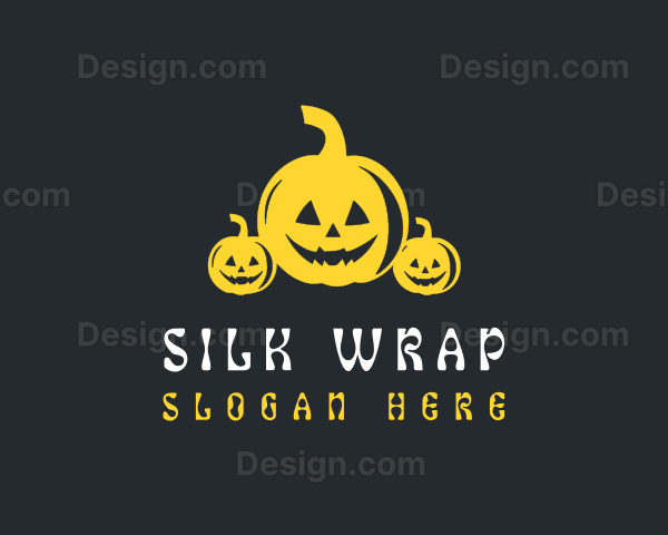 Halloween Scary Pumpkin Logo