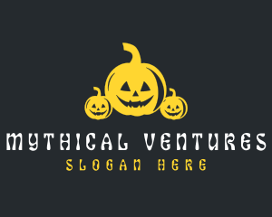 Halloween Scary Pumpkin Logo