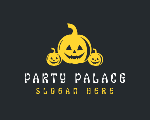 Halloween Scary Pumpkin logo design