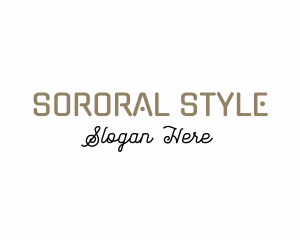 Fancy Style Business logo design