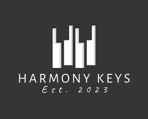 Modern Music Piano Keys logo