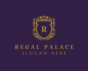 Shield Crown Regal logo design