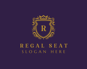 Shield Crown Regal logo design