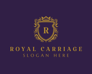 Shield Crown Regal logo design