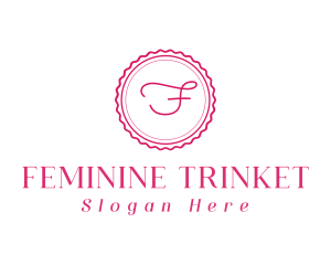 Feminine Stylish Stamp logo design