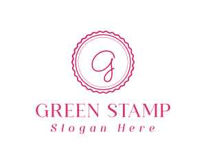 Feminine Stylish Stamp logo design