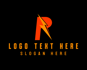 Lightning Letter R logo