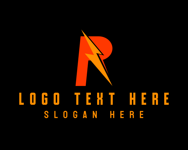 Letter R logo example 4