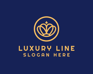 Simple Luxury Crown logo design