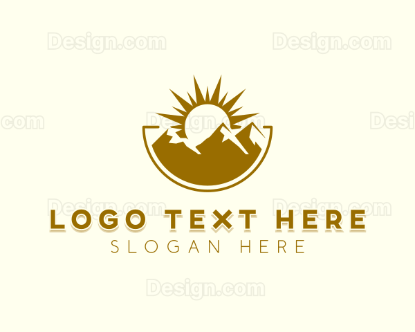 Outdoor Mountaineering Travel Logo