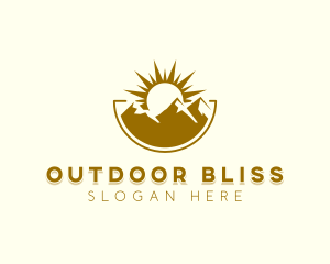 Outdoor Mountaineering Travel logo design