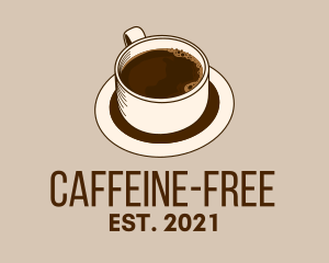 Dark Coffee Line Art logo design