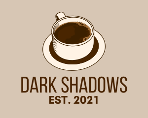 Dark Coffee Line Art logo design